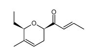 (E)-1-((2R,6R)-6-ethyl-5-methyl-3,6-dihydro-2H-pyran-2-yl)but-2-en-1-one Structure