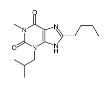 8-butyl-1-methyl-3-(2-methylpropyl)-7H-purine-2,6-dione Structure