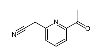 2-Pyridineacetonitrile, 6-acetyl- (9CI) Structure