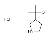 2-(pyrrolidin-3-yl)propan-2-ol hydrochloride structure