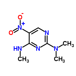 N2,N2,N4-Trimethyl-5-nitro-2,4-pyrimidinediamine结构式