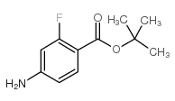 4-氨基-2-氟苯甲酸叔丁酯结构式