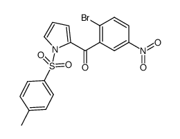 (2-bromo-5-nitrophenyl)(1-tosyl-1H-pyrrol-2-yl)methanone结构式