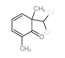 2,4-Cyclohexadien-1-one,6-(dichloromethyl)-2,6-dimethyl- structure