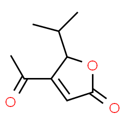 2(5H)-Furanone, 4-acetyl-5-(1-methylethyl)- (9CI) Structure