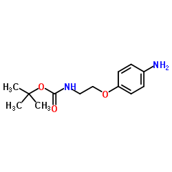 tert-Butyl 2-(4-aminophenoxy)ethylcarbamate structure