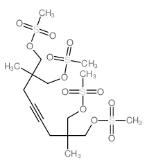 4-Octyne-1,8-diol,2,7-dimethyl-2,7-bis[[(methylsulfonyl)oxy]methyl]-, 1,8-dimethanesulfonate structure