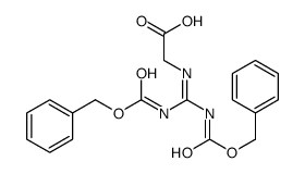 2-[bis(phenylmethoxycarbonylamino)methylideneamino]acetic acid结构式