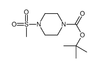 TERT-BUTYL 4-(METHYLSULFONYL)PIPERAZINE-1-CARBOXYLATE Structure