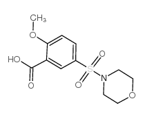 2-Methoxy-5-(morpholine-4-sulfonyl)-benzoic acid Structure