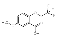 5-methoxy-2-(2,2,2-trifluoroethoxy)benzoic acid structure