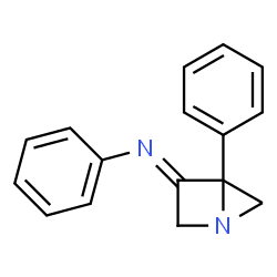 4-Phenyl-3-phenylimino-1-azabicyclo[2.1.0]pentane结构式