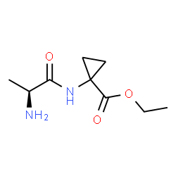 Cyclopropanecarboxylic acid, 1-[(2-amino-1-oxopropyl)amino]-, ethyl ester, (S)- (9CI) picture