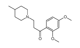 1-(2,4-Dimethoxyphenyl)-3-(4-methyl-1-piperidinyl)-1-propanone Structure