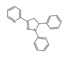 2-(2,3-diphenyl-3,4-dihydropyrazol-5-yl)pyridine Structure