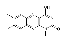 1,7,8-trimethylbenzo[g]pteridine-2,4-dione结构式