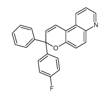 3-(4-fluorophenyl)-3-phenylpyrano[3,2-f]quinoline Structure