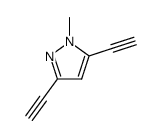 1H-Pyrazole, 3,5-diethynyl-1-methyl- (9CI)结构式