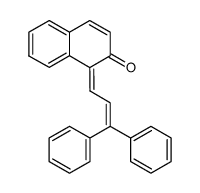 1-(3,3-diphenylprop-2-enylidene)naphthalen-2-one Structure