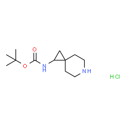 tert-Butyl (6-azaspiro[2.5]octan-1-yl)carbamate hydrochloride structure