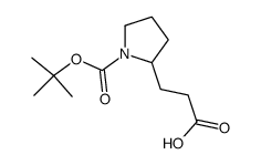 2-(2-Carboxy-Ethyl)-Pyrrolidine-1-Carboxylic Acid Tert-Butyl Ester structure