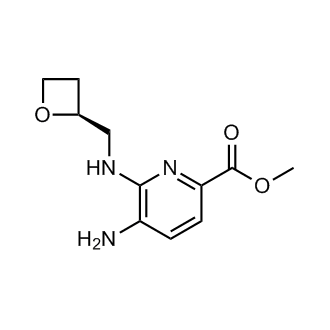 2-Pyridinecarboxylicacid,5-amino-6-[[(2S)-2-oxetanylmethyl]amino]-,methylester picture