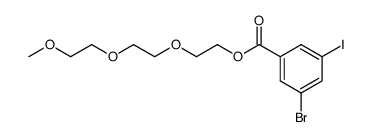 2-[2-(2-methoxyethoxy)ethoxy]ethyl 5-bromo-3-iodo-benzoate结构式