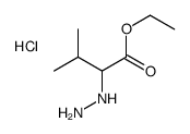 ethyl 2-hydrazinyl-3-methylbutanoate,hydrochloride结构式