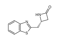 2-Azetidinone,4-(2-benzothiazolylmethyl)-,(4R)-(9CI) structure