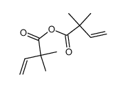 α,α-Dimethyl-vinylessigsaeure-anhydrid Structure