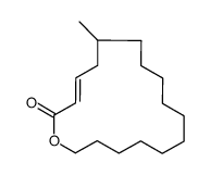 6-methyl-1-oxacycloheptadec-3-en-2-one Structure