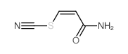 Thiocyanic acid,3-amino-3-oxo-1-propenyl ester, (Z)- (9CI) Structure