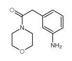 2-(3-AMINOPHENYL)-1-MORPHOLIN-4-YL-ETHANONE structure