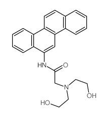 Acetamide,2-[bis(2-hydroxyethyl)amino]-N-6-chrysenyl- Structure