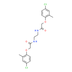 N,N'-1,2-Ethanediylbis[2-(4-chloro-2-methylphenoxy)acetamide]结构式