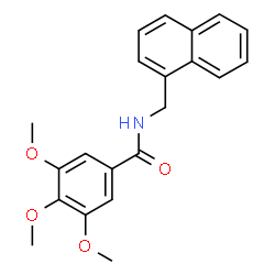 3,4,5-trimethoxy-N-(naphthalen-1-ylmethyl)benzamide structure