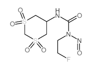 1-(2-fluoroethyl)-1-nitroso-3-(1,1,3,3-tetraoxo-1,3-dithian-5-yl)urea Structure