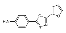 4-[5-(furan-2-yl)-1,3,4-oxadiazol-2-yl]aniline结构式