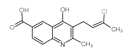 2-Methyl-3-(3-chlor-2-buten-1-yl)-4-hydroxy-chinolin-6-carbonsaeure picture