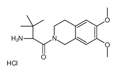(2S)-2-amino-1-(6,7-dimethoxy-3,4-dihydro-1H-isoquinolin-2-yl)-3,3-dimethylbutan-1-one,hydrochloride结构式