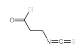 3-isothiocyanatopropanoyl chloride structure