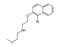 N-[2-(1-bromonaphthalen-2-yl)oxyethyl]-2-methoxyethanamine Structure