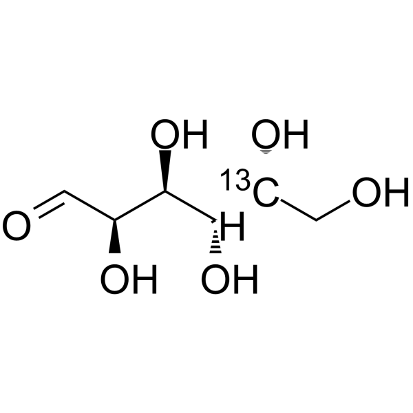 D-Galactose-13C-4 Structure