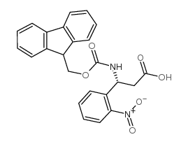 Fmoc-(R)-3-Amino-3-(2-Nitro-Phenyl)-Propionic Acid Structure