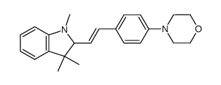 1,3,3-trimethyl-2-(4-morpholin-4-yl-styryl)-2,3-dihydro-indole Structure