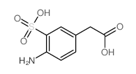 Benzeneacetic acid, 4-amino-3-sulfo-结构式