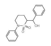 (1,1-dioxo-2-phenyl-thiazinan-6-yl)-phenyl-methanol结构式