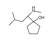 Cyclopentanol, 1-[(1S)-3-methyl-1-(methylamino)butyl]- (9CI) Structure