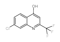 7-氯-4-羟基-2-(三氟甲基)喹啉结构式