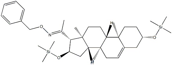 3β,16α-Bis(trimethylsiloxy)pregn-5-en-20-one O-benzyl oxime picture